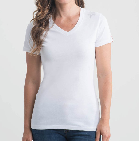 Women's Tesla Emblem V-Neck